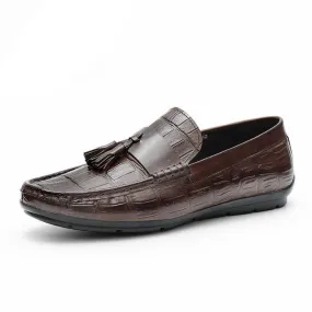 Ebonique Croc Pattern Loafers