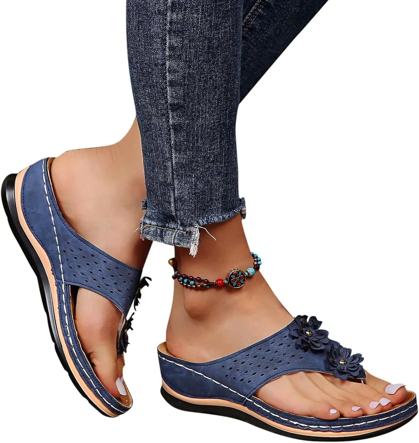 Flip Flops Comfortable Summer Beach Thong Sandals Arch Support Sandals Women's Women Indoor and Outdoor Flip Flop