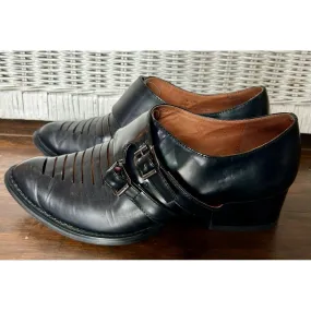 Jeffrey Campbell Dulles Monk Strap Leather Penny Loafer - Size 7.5