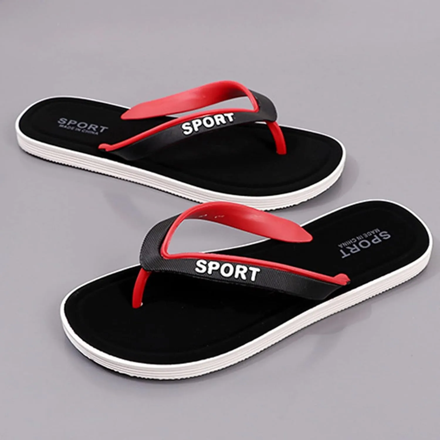 Men Shoes Fashion Beach Flip Flops Flat Toe Sandwich Beach Flip Flops for Men Disposable for