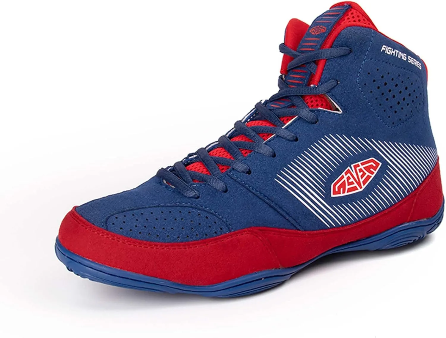 Men's High Top Boxing Boots Indoor Non-Slip Fighting Training Competition Boxing Wrestling Shoes Adult Non-Slip Fitness Sports Training Shoes