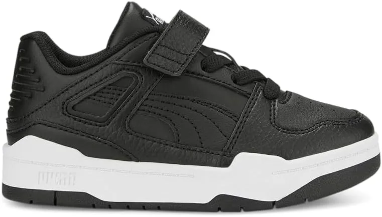 PUMA Kids Boys Slipstream Leather Lace Up Sneakers Shoes Casual - Black - Size 1.5 M