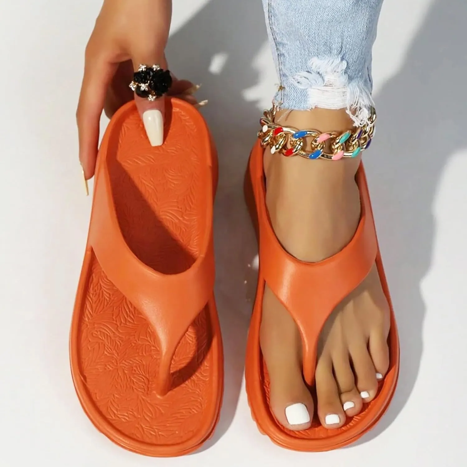 Sandals for Women Comfortable Summer Beach Thong Sandals Womens Sandals Women's Arch Support Flip Flops