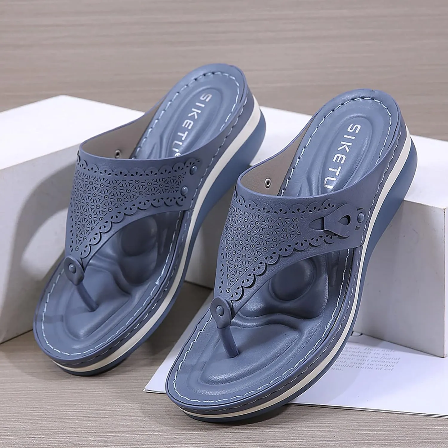 Slippers For Women Casual Flip Flops Beach Sandals Wedge Shoes Shoes Women Slide Sandals